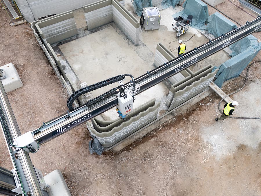 Oryginalne zdjęcie technologii druku 3D betonu PERI